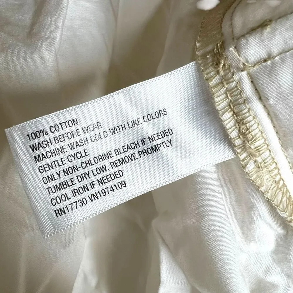 NEW Wild Fable Off-White Parachute Cargo Bungee Cord Cotton Mini Skirt XXL